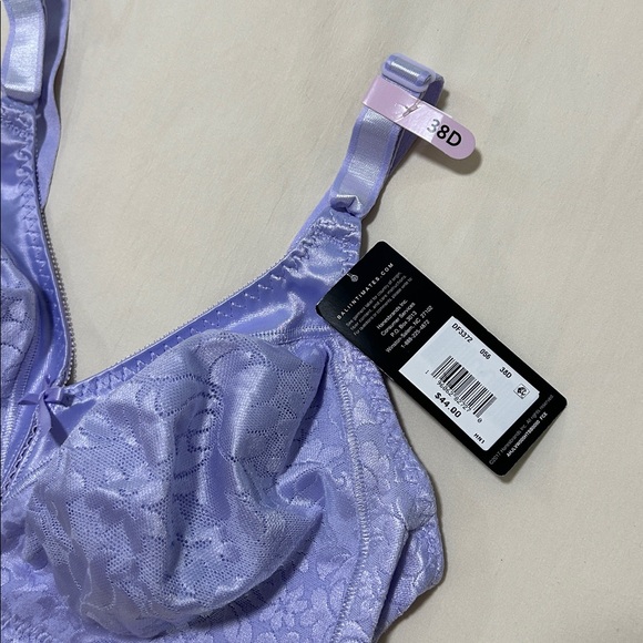 NWT. BALI Bra. Size 38D. Wireless. Purple. - Picture 3 of 5